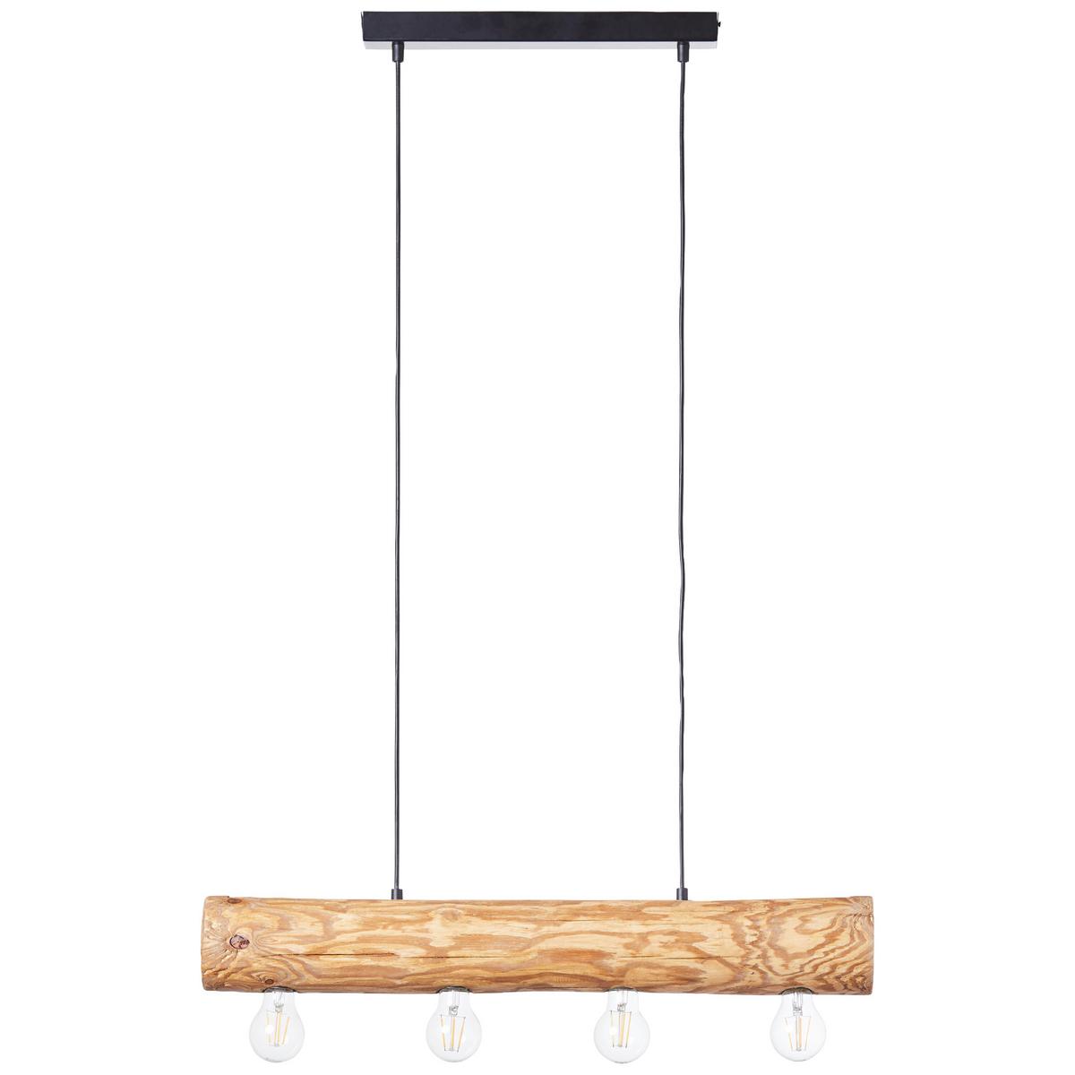 Hängeleuchte Trabo Kieferfarben max. 25 Watt - Kieferfarben, Natur, Holz/Metall (105/70/10cm) - Brilliant