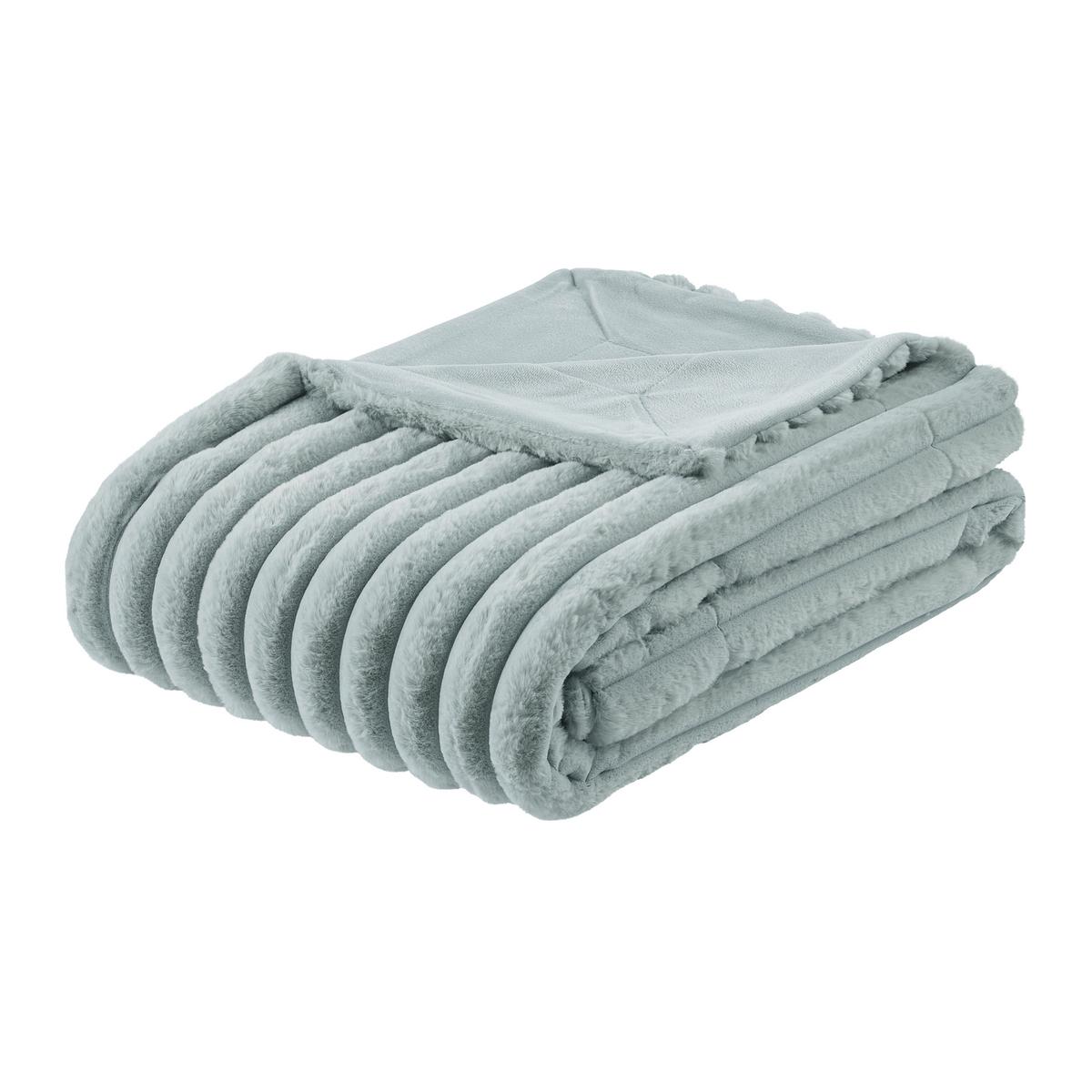 Pătură din blană Maudi - albastru, Konventionell, textil (150/200cm) - Mömax