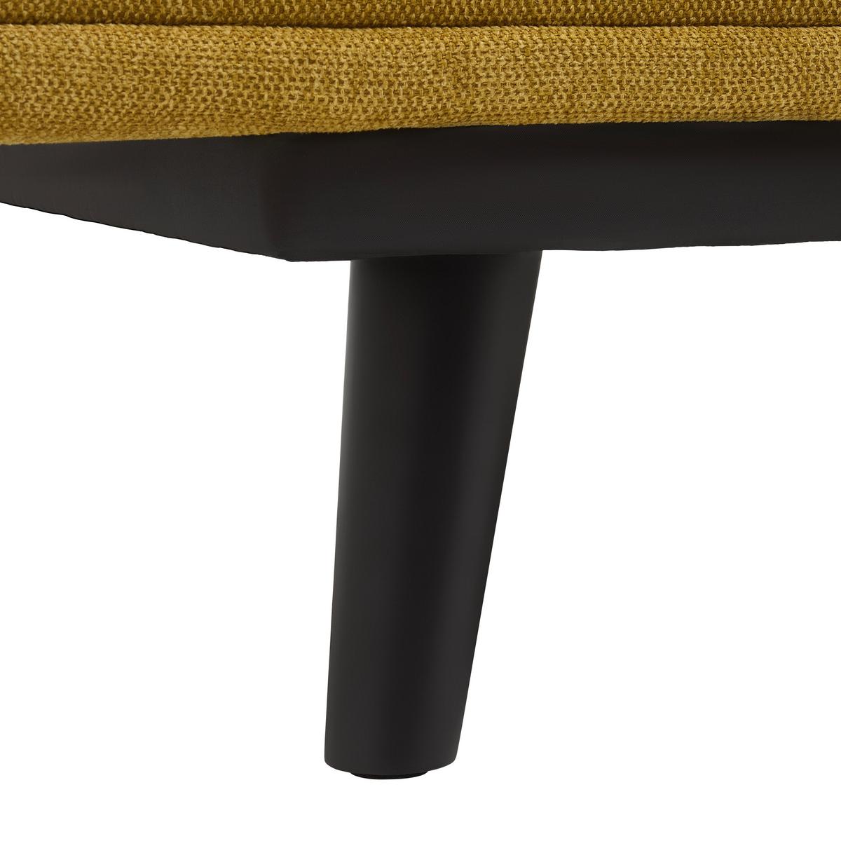 Schlafsofa Sun Gelb - Gelb/Schwarz, MODERN, Holz/Textil (190/83/93cm) - Mömax