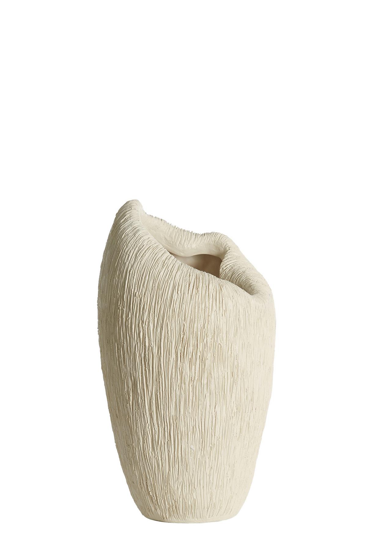 WAZON DEKORACYJNY 5732643_DENISA - kremowy, Basics, kamień/tworzywo sztuczne (28/26,5/50cm) - Light & Living