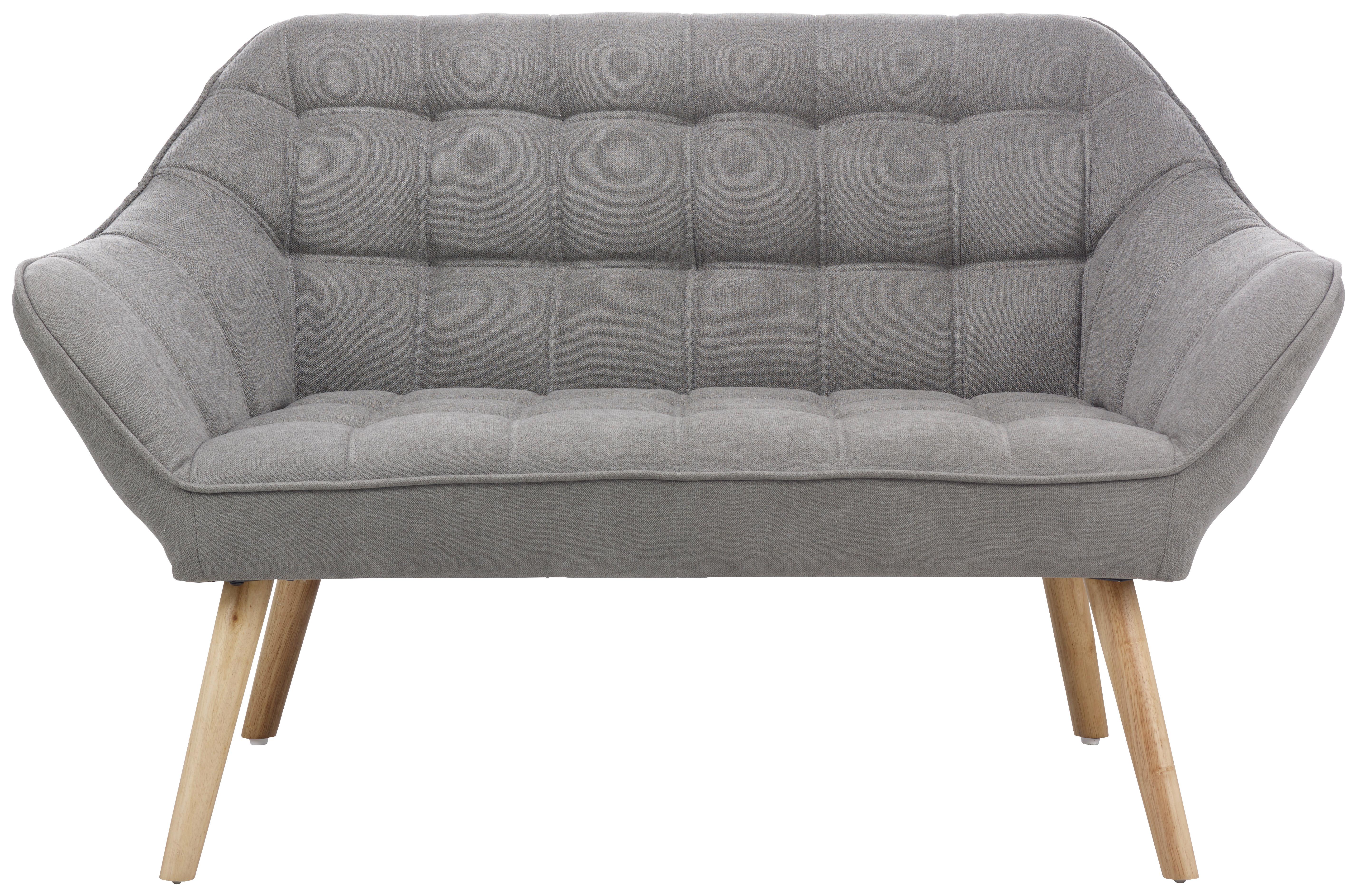 2-SITS SOFFA MONIQUE - grå, Modern, trä/textil (127/76/74,5cm) - Bessagi Home