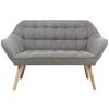 2-SITS SOFFA MONIQUE - grå, Modern, trä/textil (127/76/74,5cm) - Bessagi Home