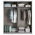 Schwebetürenschrank Weiß/Spiegel - KONVENTIONELL, Holzwerkstoff/Metall (181/210/61cm) - Livetastic Schwebetürenschrank Weiß/Spiegel - KONVENTIONELL, Holzwerkstoff/Metall (181/210/61cm) - Livetastic
