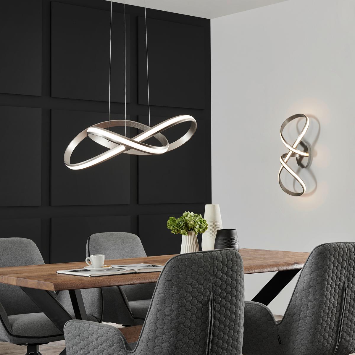 LAMPA SUFITOWA LED 18431-55 LOLASMART-MELINDA - biały/kolor aluminiowy, Design, tworzywo sztuczne/metal (64/25/25cm)