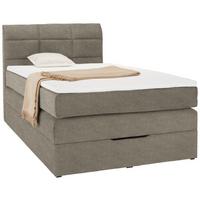 Boxspringbett in Braun ca. 120x200cm - marron, textile (120/200cm) - Mömax