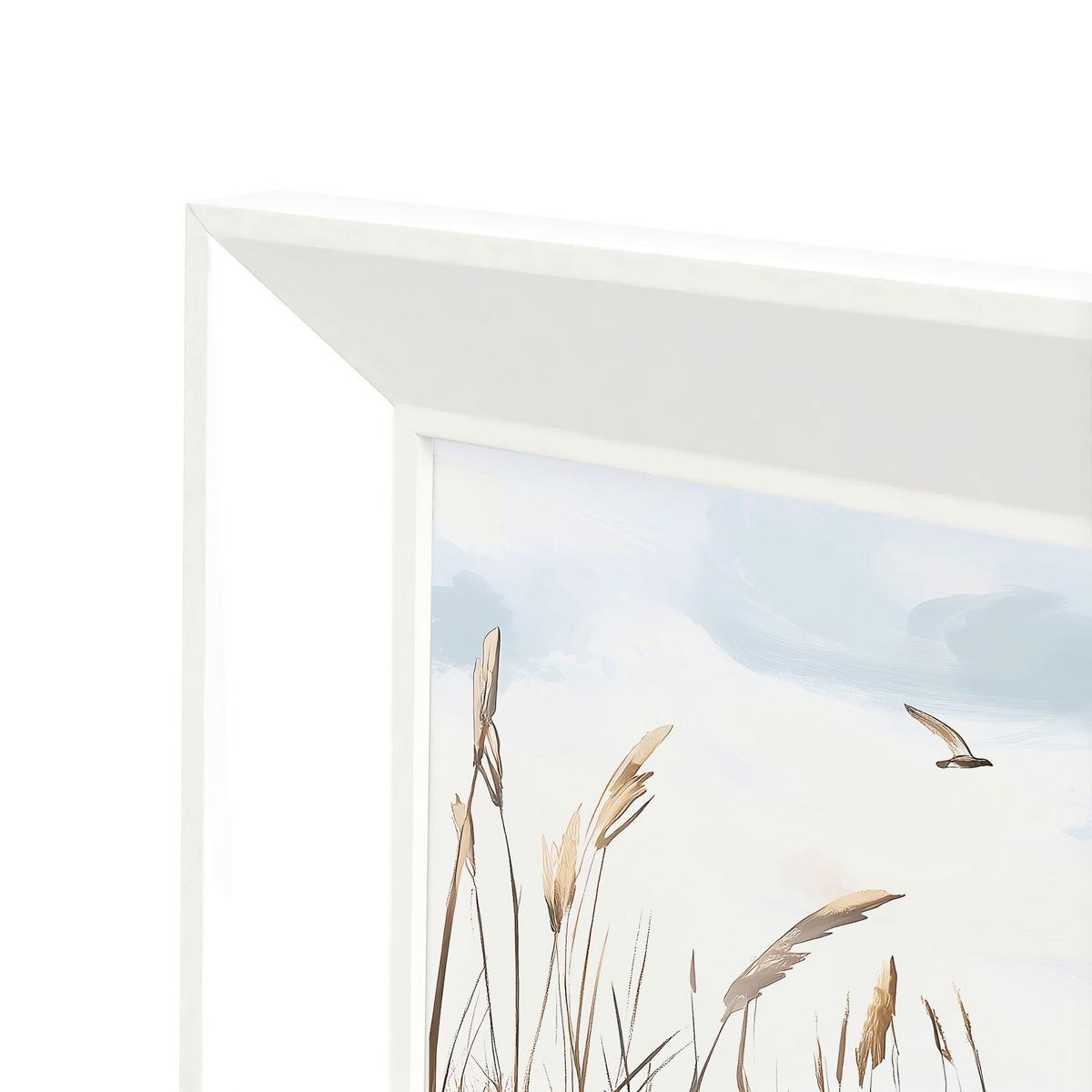 Druckgrafik Coastal Path Multicolor/Weiß ca. 75x56cm - Multicolor/Weiß, Basics, Holz/Papier (75/56/3cm)