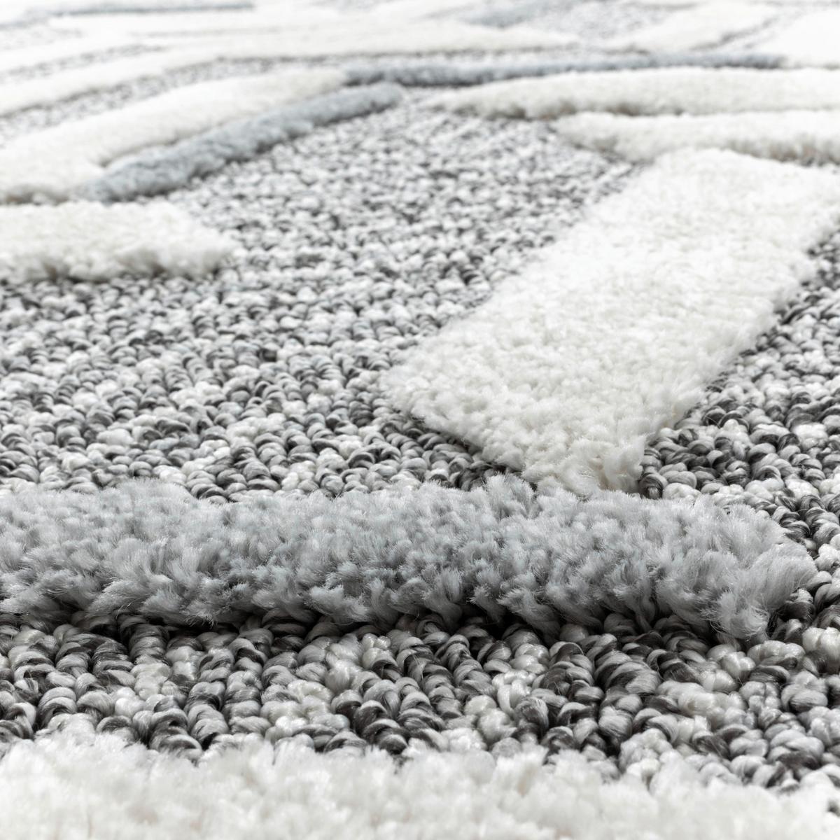 Webteppich Pisa Grau ca. 80x250cm - Grau, KONVENTIONELL, Textil (80/250cm)