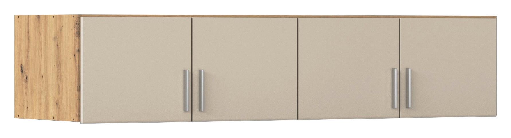 Nastavek Za Omaro Celle Matt, Barva Šampanjca, Ca. 181 Cm - barve šampanjca/barve aluminija, Trend, umetna masa/leseni material (181/39/54cm)