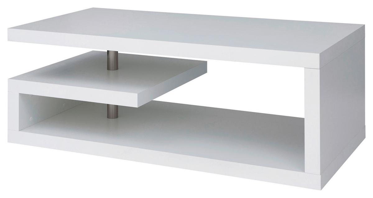 STOLIK KAWOWY GLIMP - biały, Design, materiał drewnopochodny (120/60/45cm)