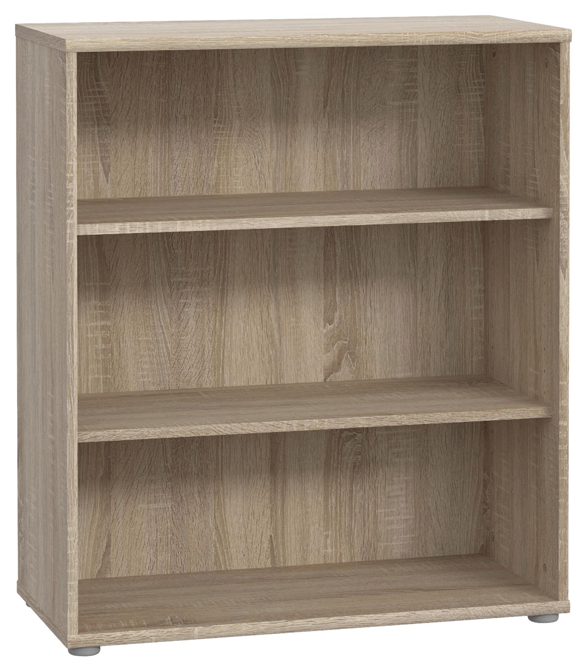 Regal Tempra 2, Barva Hrasta Sonoma - hrast sonoma, Basics, leseni material (74/86/35cm) - Mömax