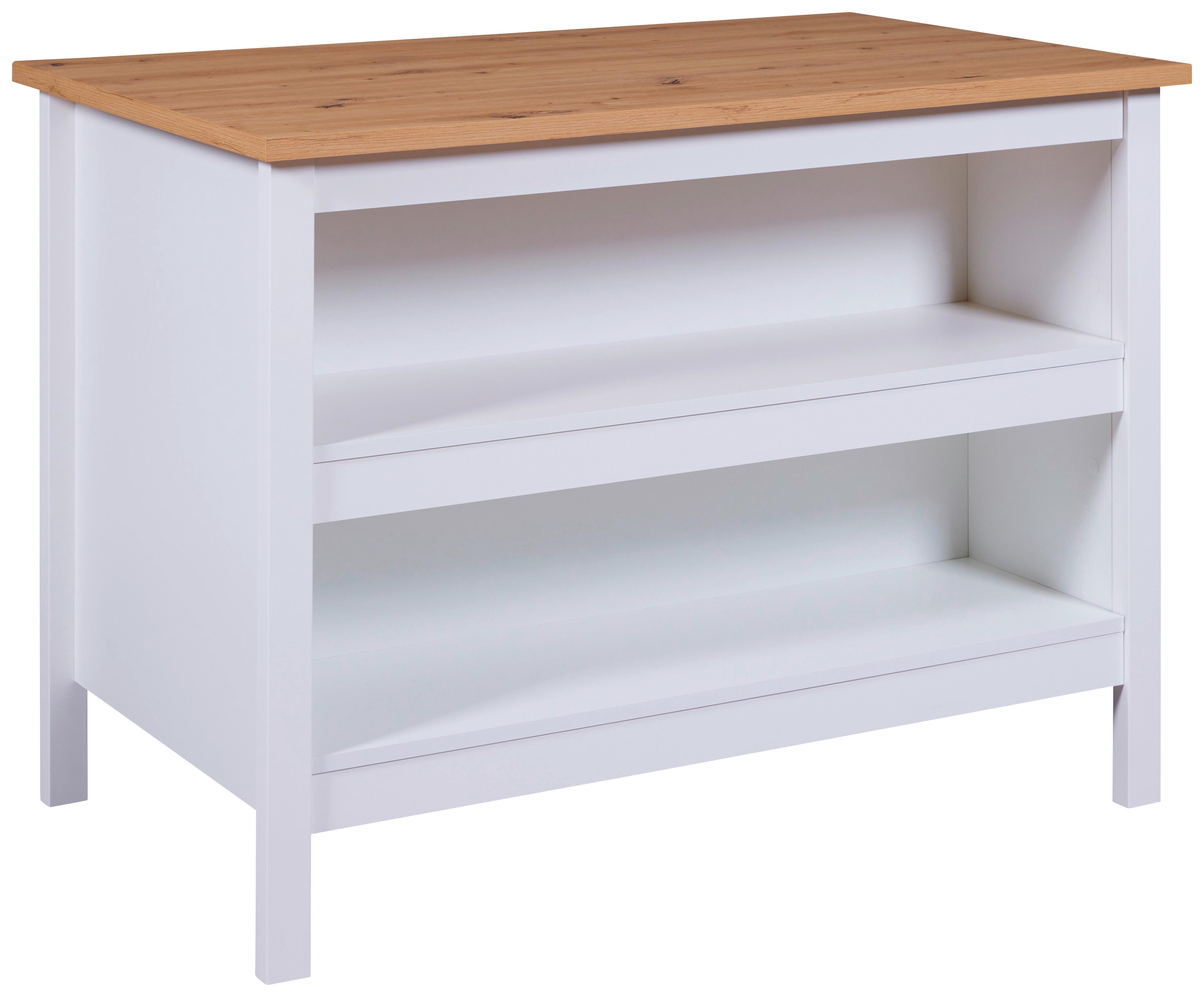 Konyhasziget Julina - Artisan tölgy/fehér, Trend, faalapú anyag (124/92/75cm)