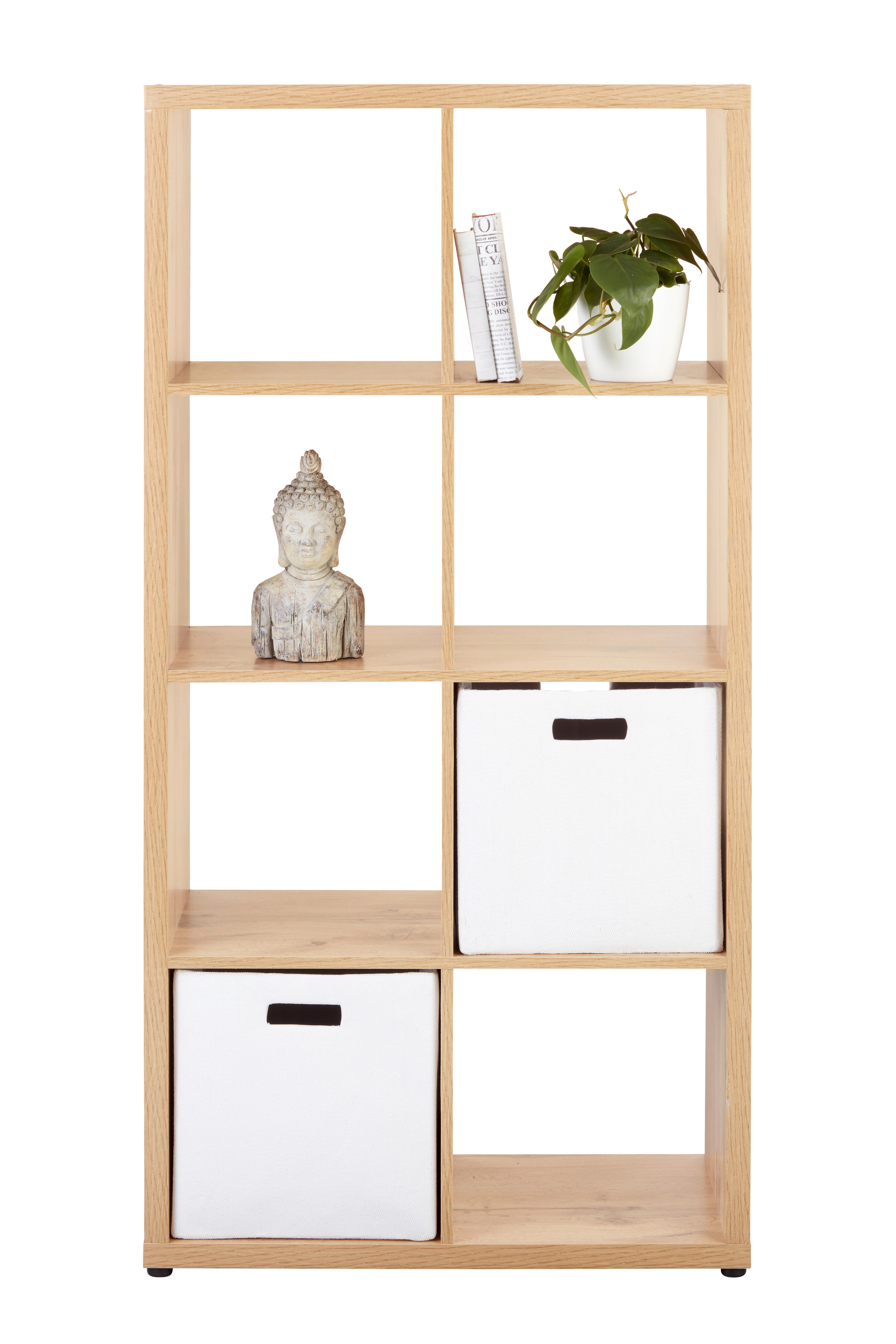 Raumteiler in Wotaneiche - Eichefarben, Modern, Holzwerkstoff/Kunststoff (76/147/34cm) - Mömax