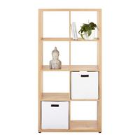 Raumteiler in Wotaneiche - Eichefarben, Modern, Holzwerkstoff/Kunststoff (76/147/34cm) - Mömax