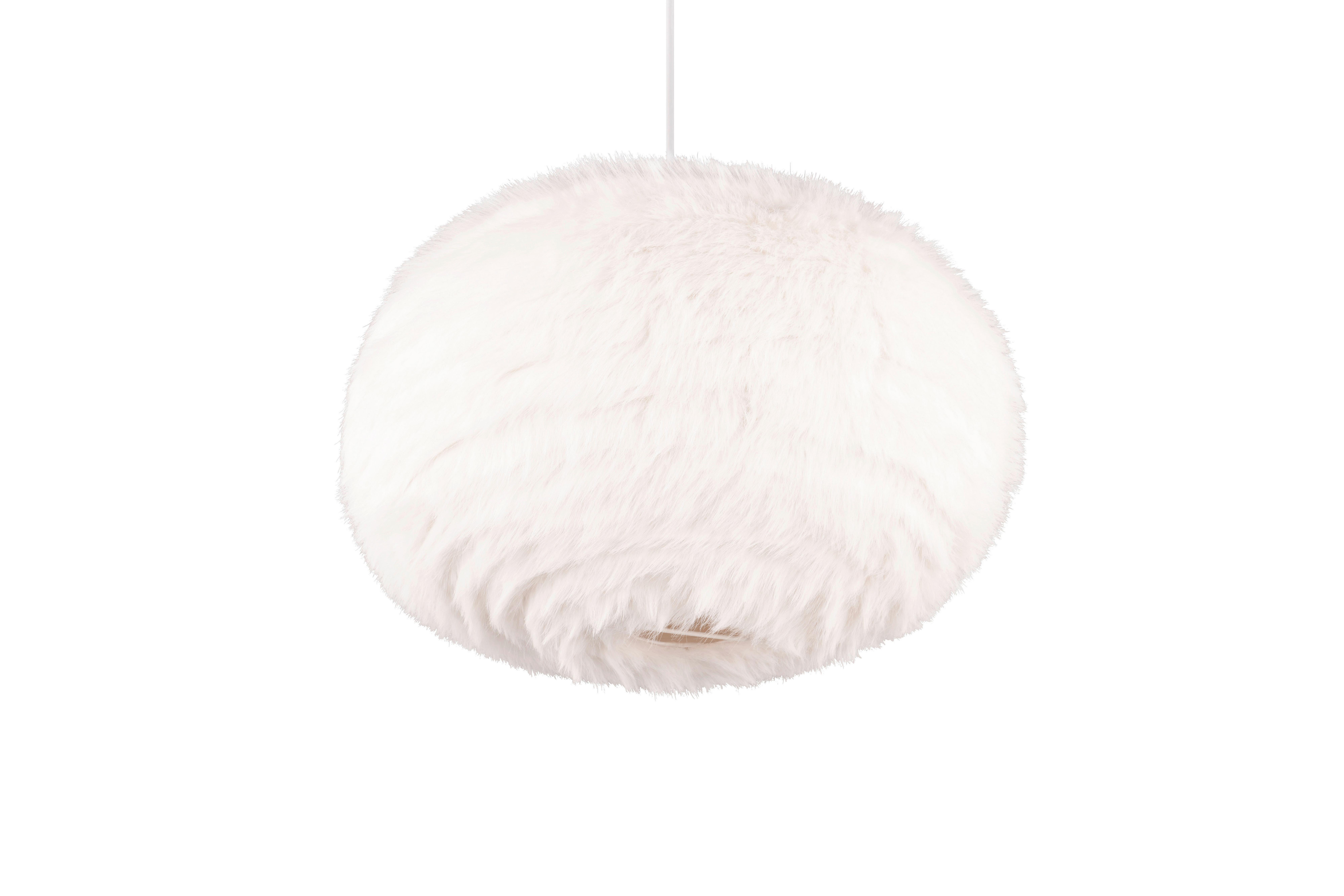 LAMPA ZWIESZANA R31581901 FURRY - biały/kolor piaskowy, Modern, metal/tkanina (50/150cm)