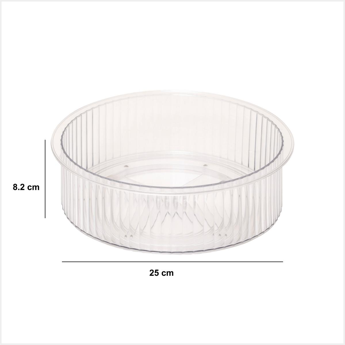 Organizator rotativ frigider Straks cca. 25x8 cm - transparent, Basics, plastic (25/8,2cm)