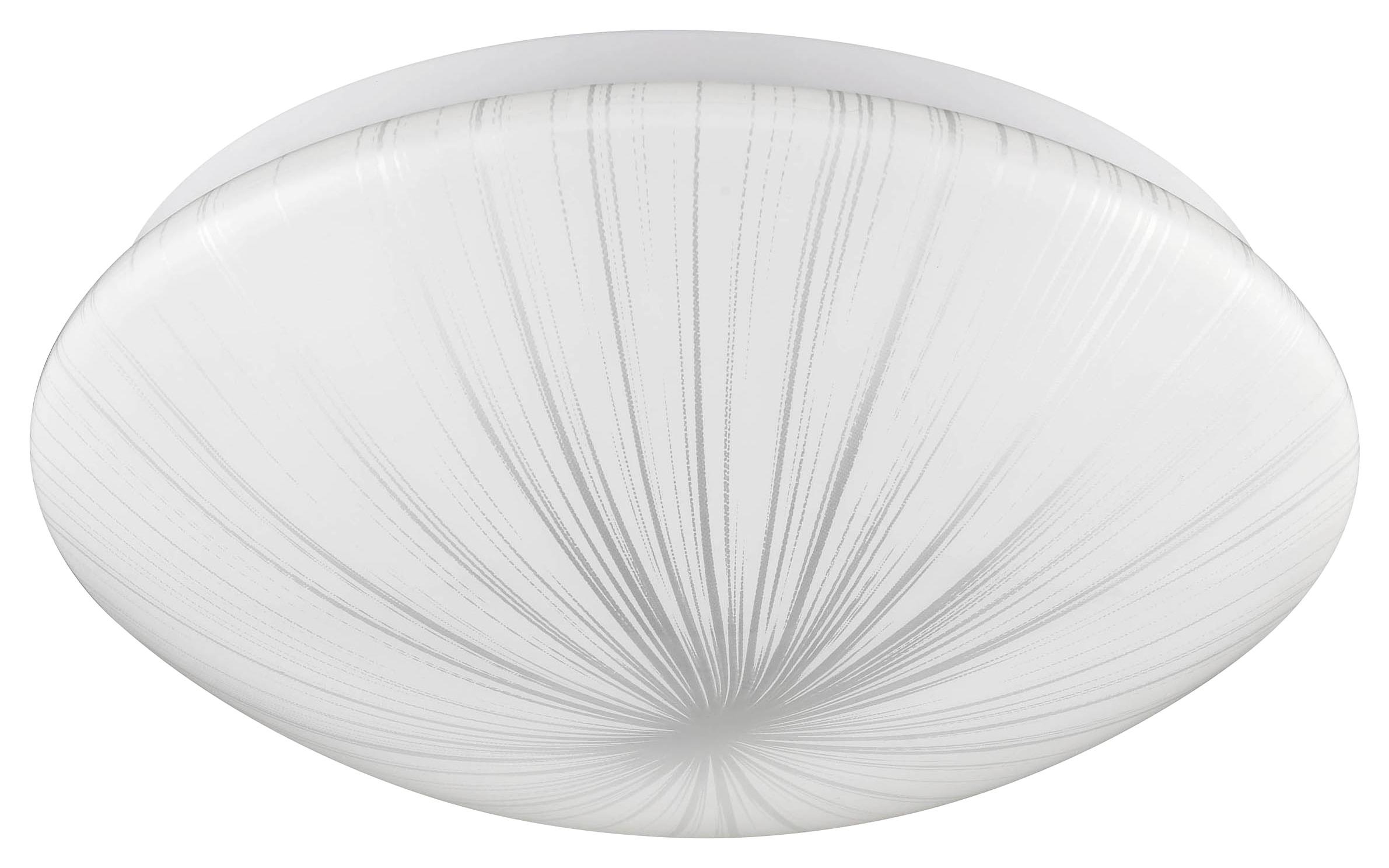 Plafonieră cu LED Sture - alb/gri, Romantik / Landhaus, plastic (30/7cm) - Modern Living