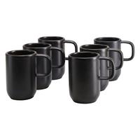 Kávésbögrekészlet 25258 Uno Schwarz - fekete, Trend, kerámia (300ml) - Creatable