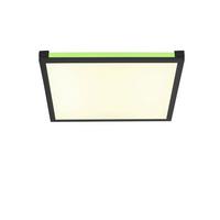 LED-Paneel Mario Schwarz max. 24 Watt - Schwarz, Basics, Kunststoff/Metall (45/45/7,1cm)
