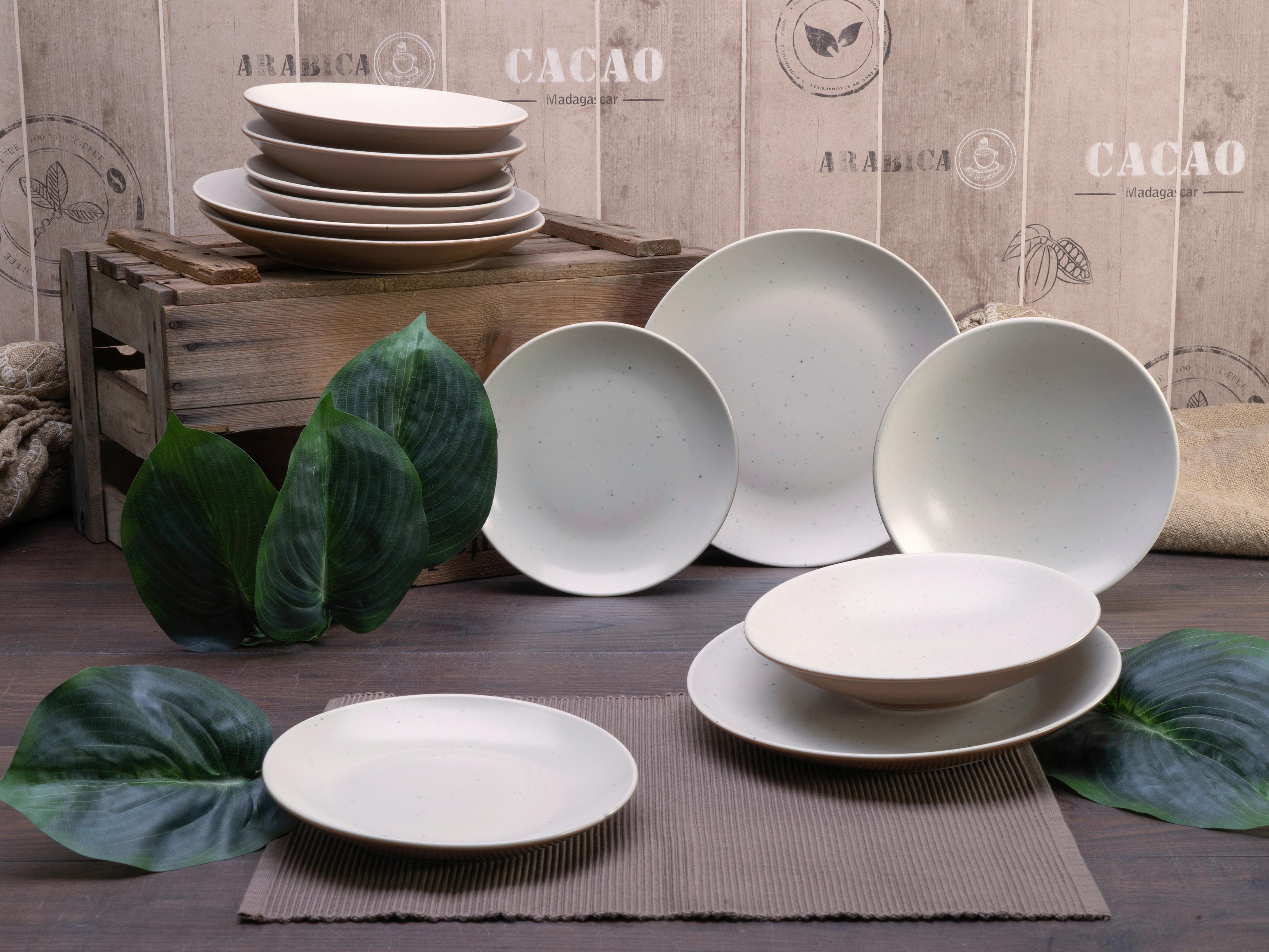 Jedilni Servis Sand Dunes Creme, 12-Delni - večbarvno, Trend, keramika - Creatable