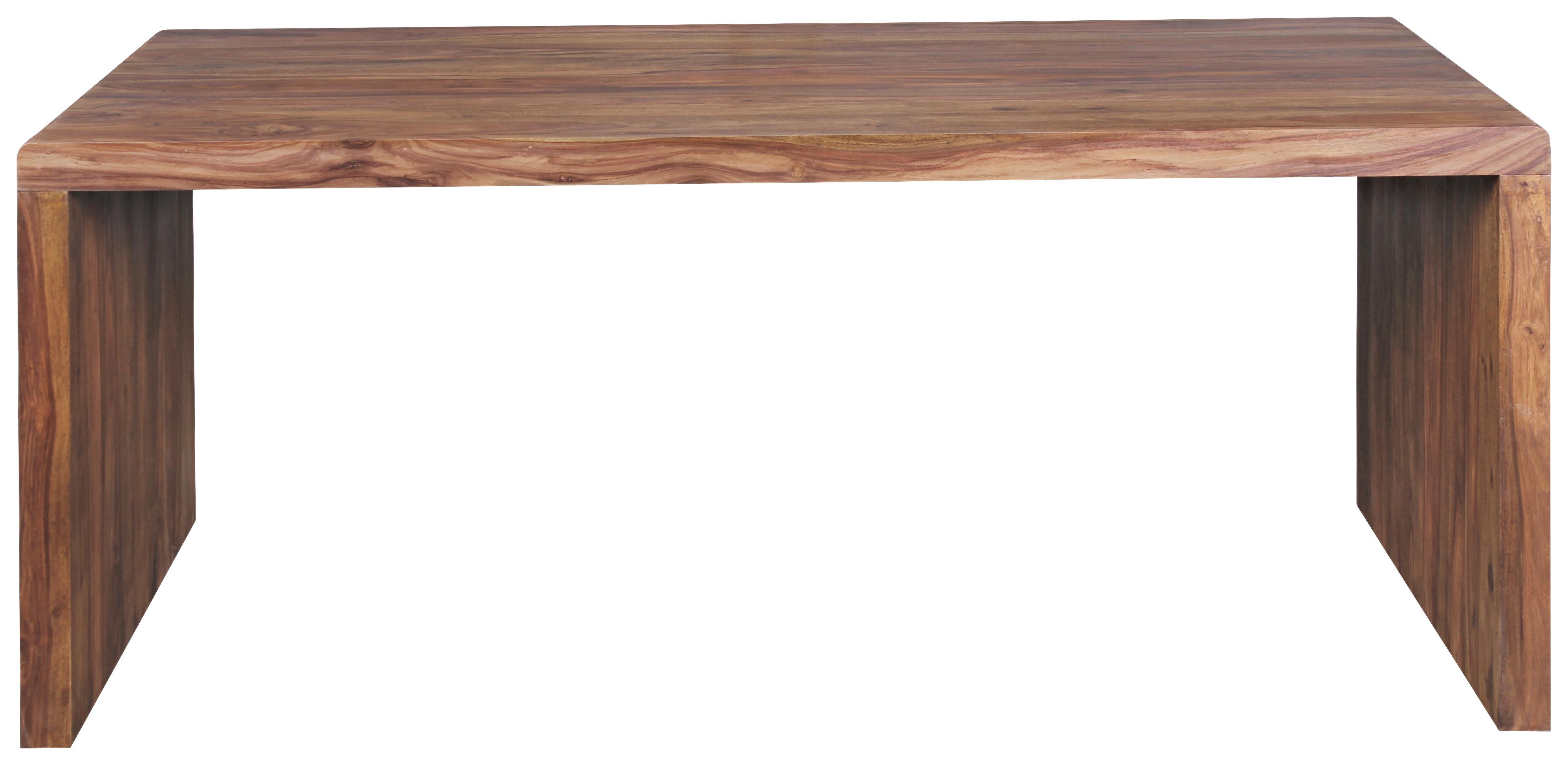 Pisalna Miza Mumbai, Pravi Les, 200x100cm - barve indijskega rožnega lesa, Design, les (200/100/76cm) - MID.YOU
