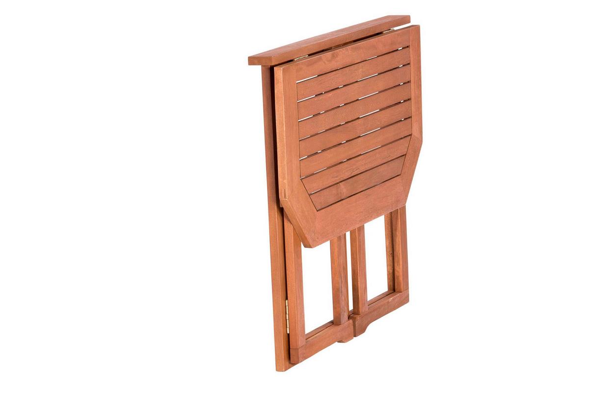 Gartenset Holz 4-tlg. - Eukalyptusholzfarben/Beige, KONVENTIONELL, Holz/Textil - Gardenson