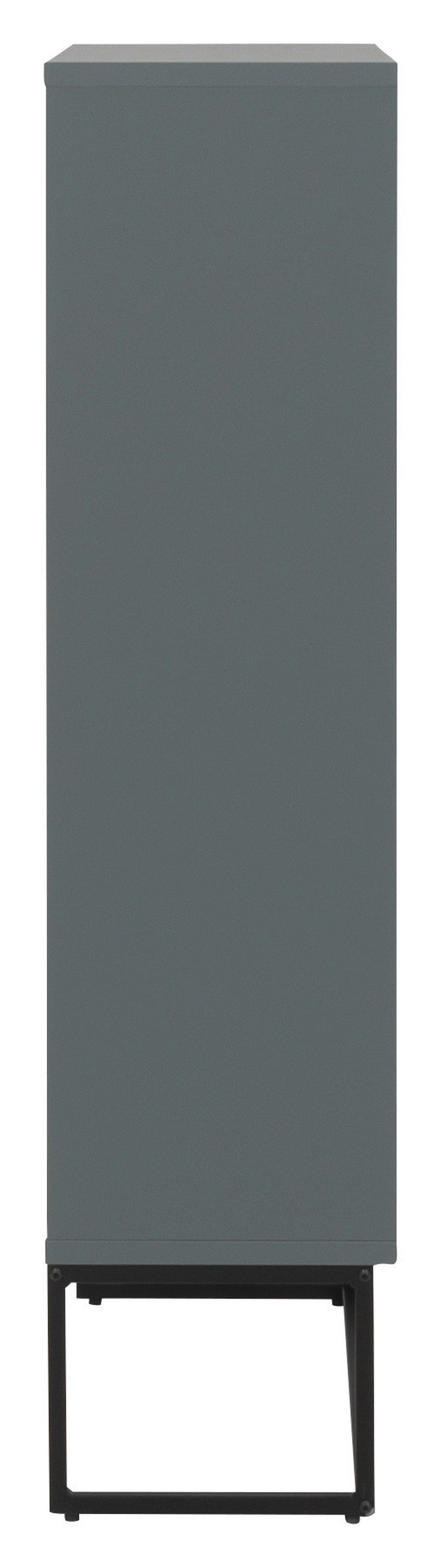 SZAFKA UCHYLNA NA BUTY LIPP - zielony/czarny, Design, materiał drewnopochodny/metal (58/116/28cm)