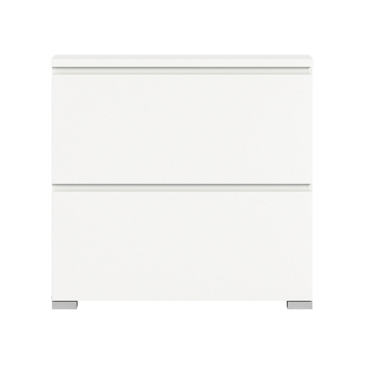 Ormarić Za Cipele Shoelove - bijela/srebrne boje, Moderno, drvni materijal (95/91/18cm) - Modern Living