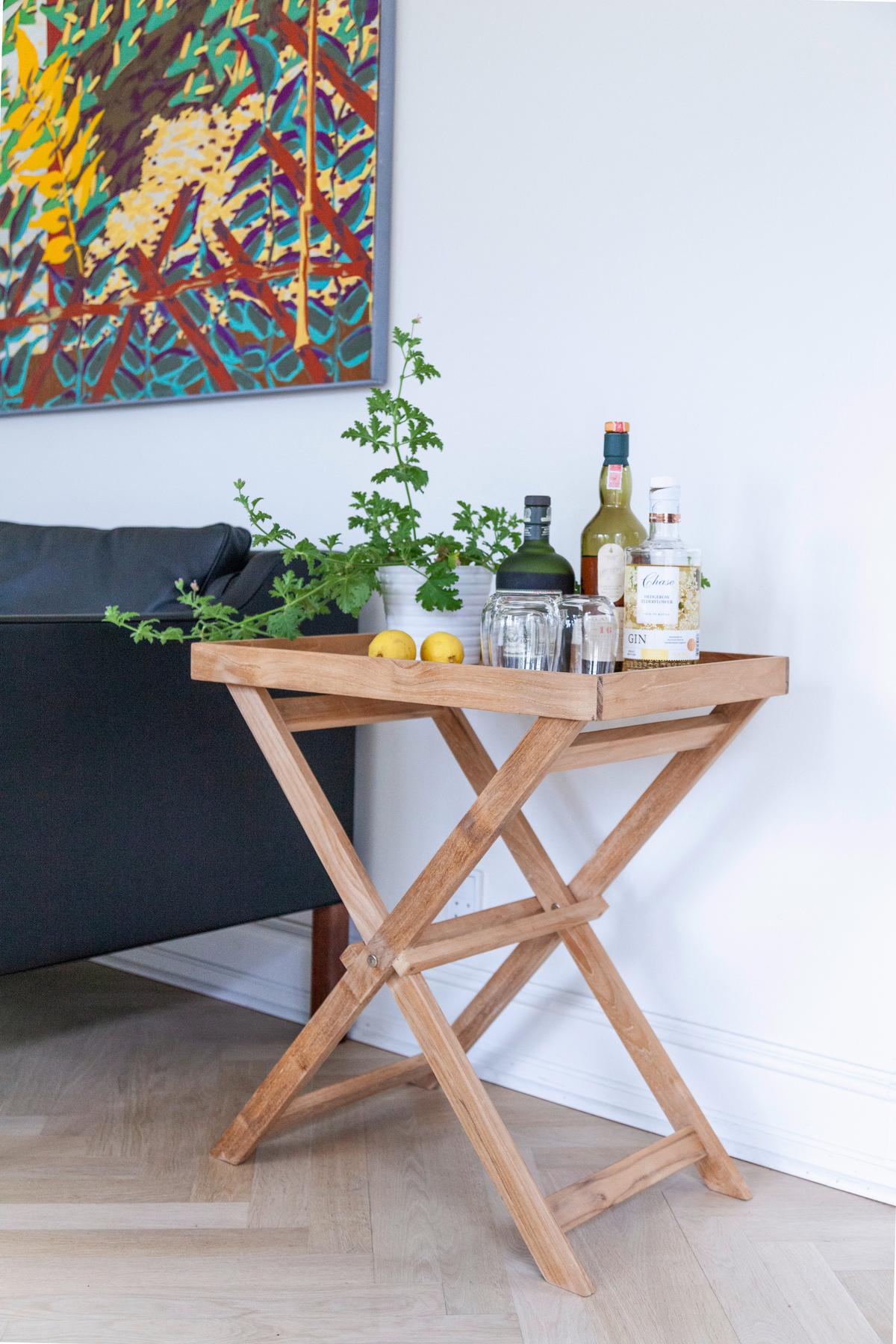 TABLETTTISCH TRAY TABLE - Teakfarben, KONVENTIONELL, Holz (60/40/65cm) - MID.YOU