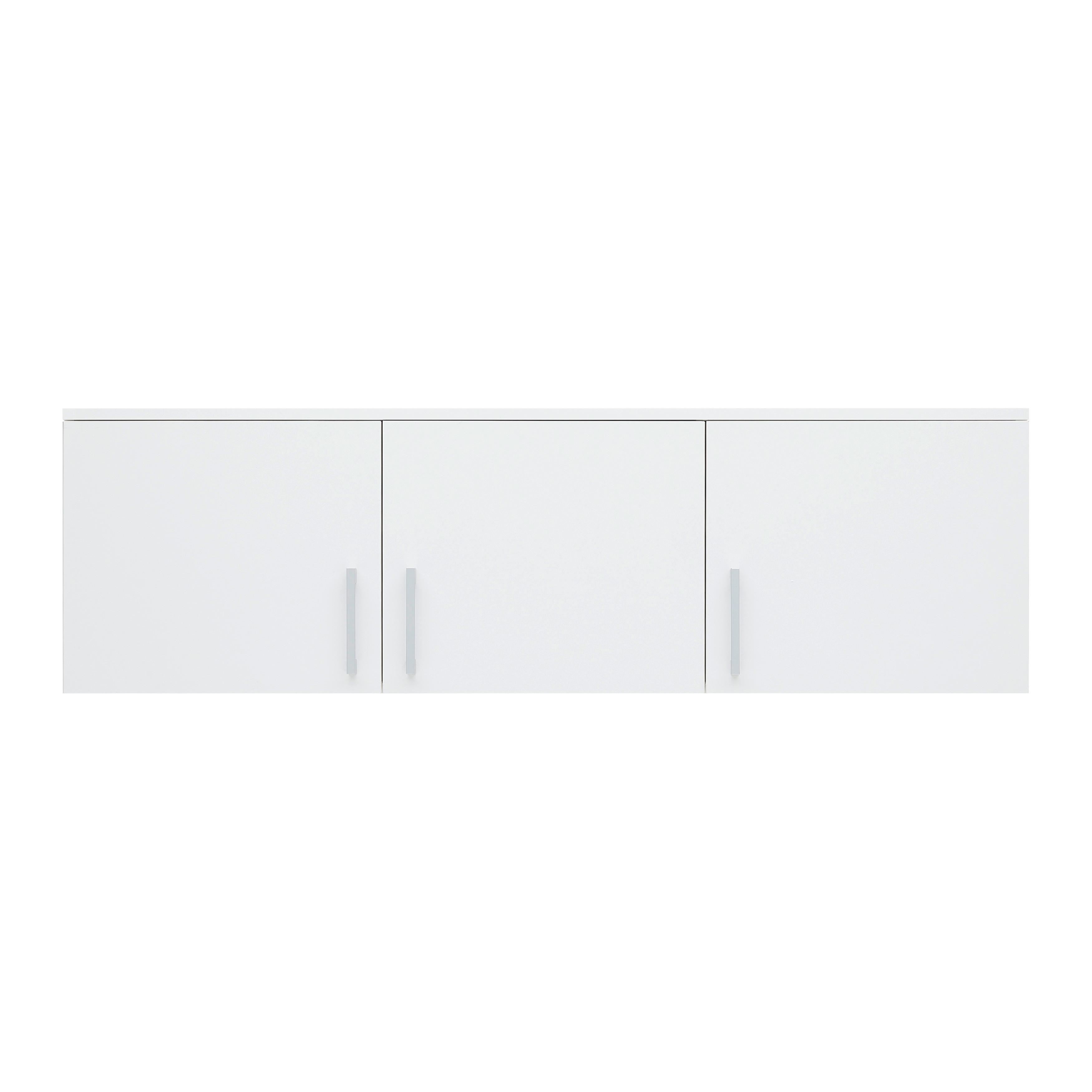 Aufsatzschrank Lasse Weiß - Weiß/Grau, KONVENTIONELL, Holz/Kunststoff (135/40/55cm) - Mömax