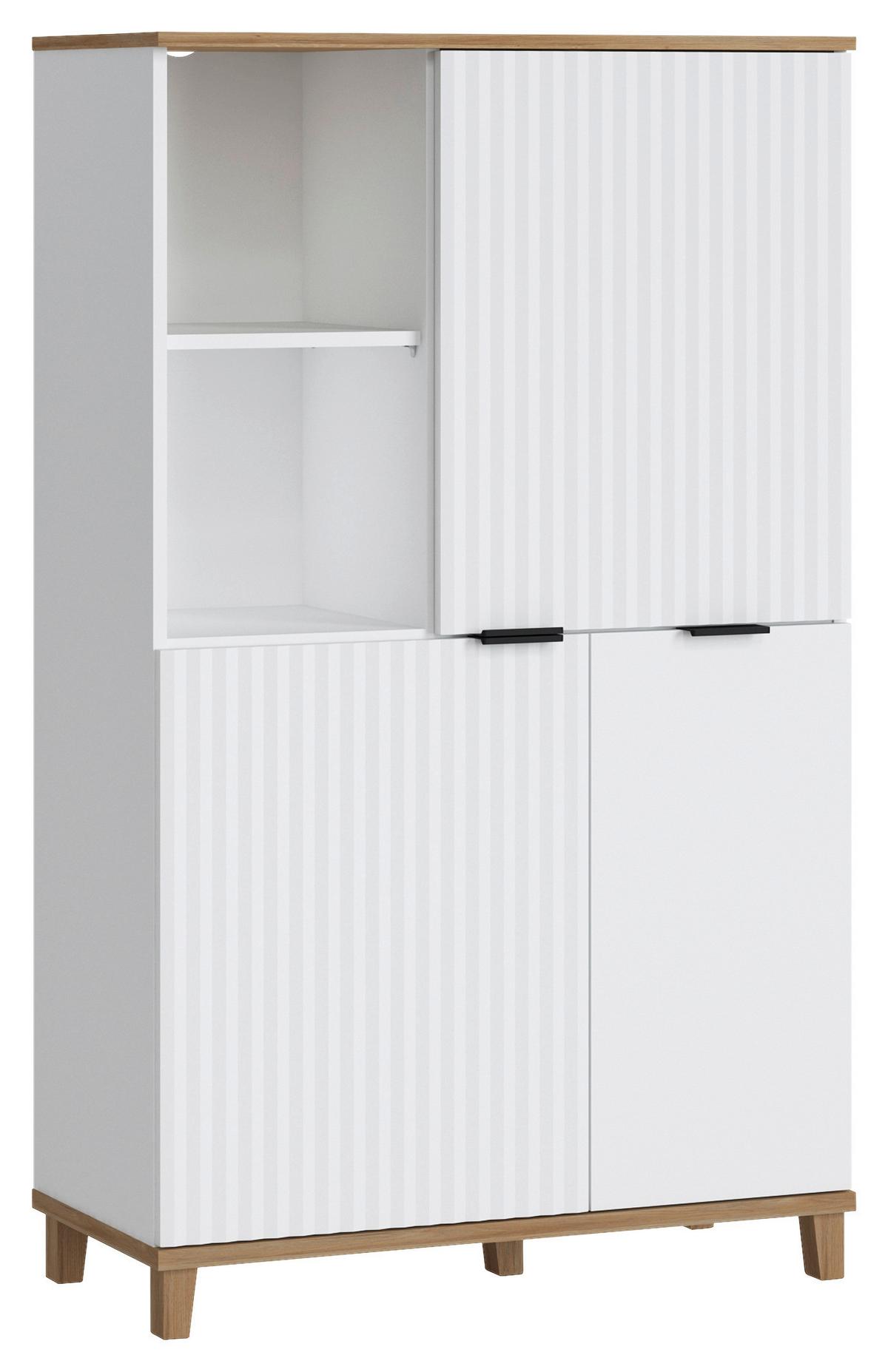 Visoka Komoda Plissee - Moderno, kovina/leseni material (84,8/141,4/40cm) - Mömax