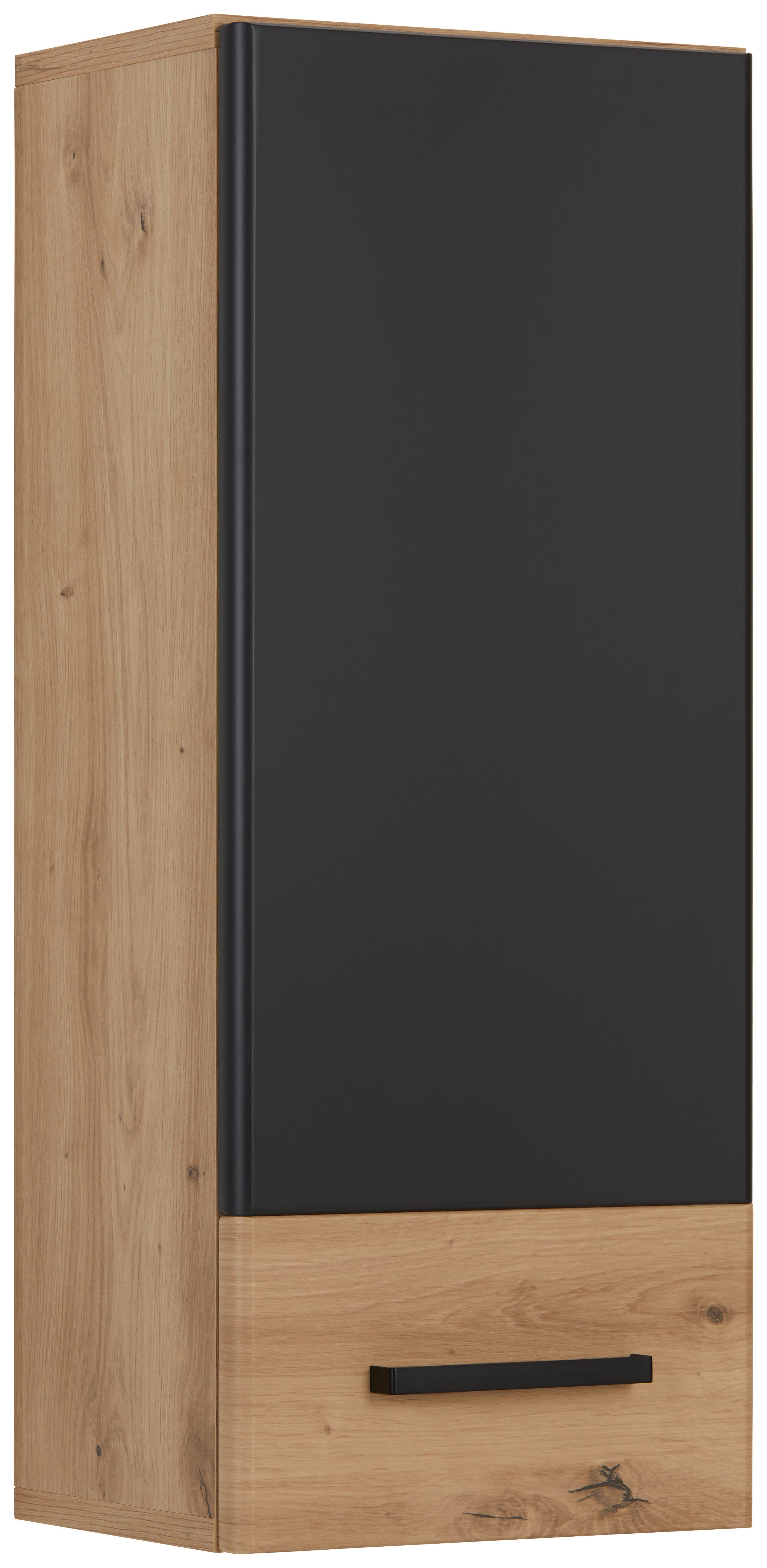 Dulap suspendat Calvi - culoare lemn stejar/gri, Modern, material pe bază de lemn (30/73/23cm) - Mömax