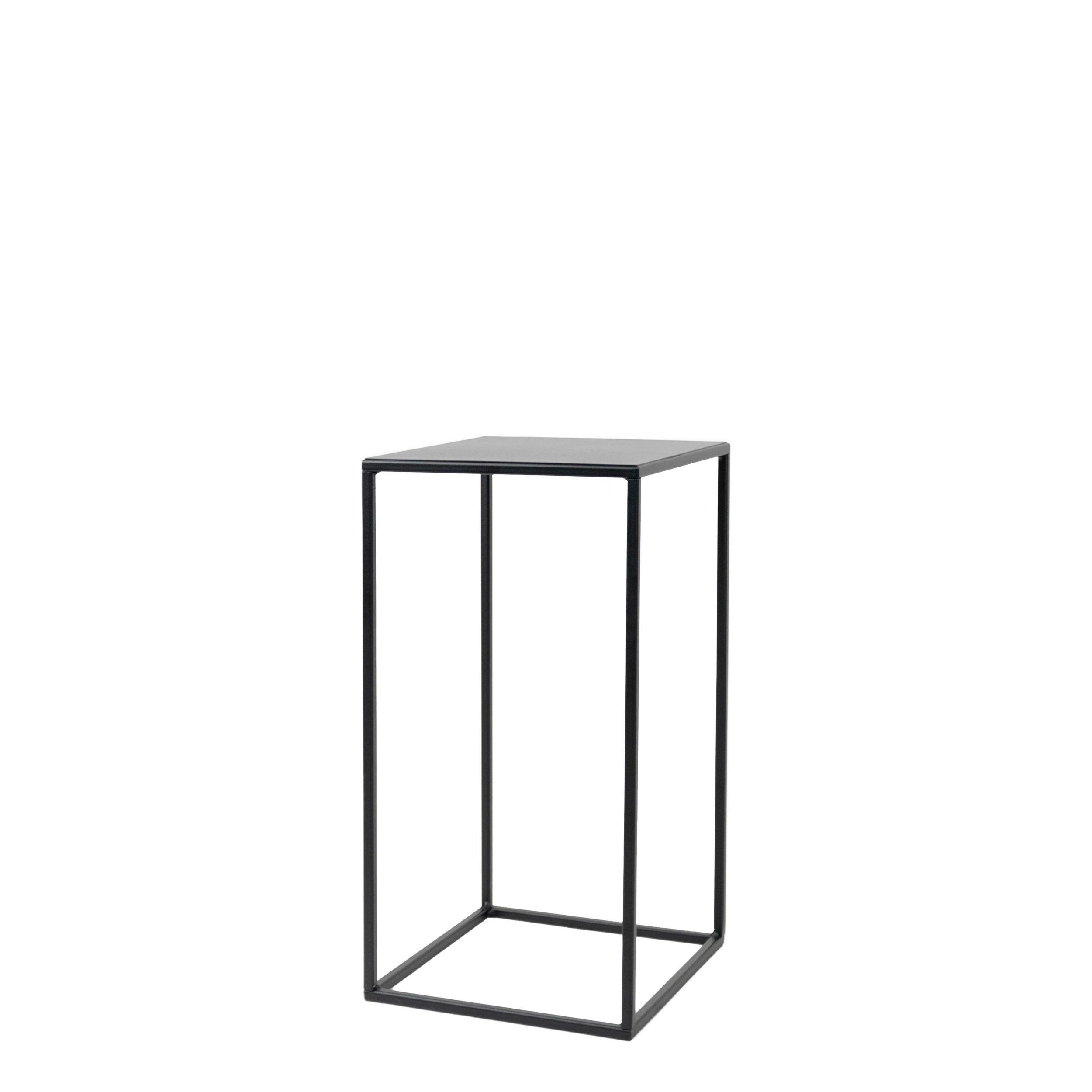 Blumenständer Schwarz - Schwarz, Basics, Metall (25/47/25cm)