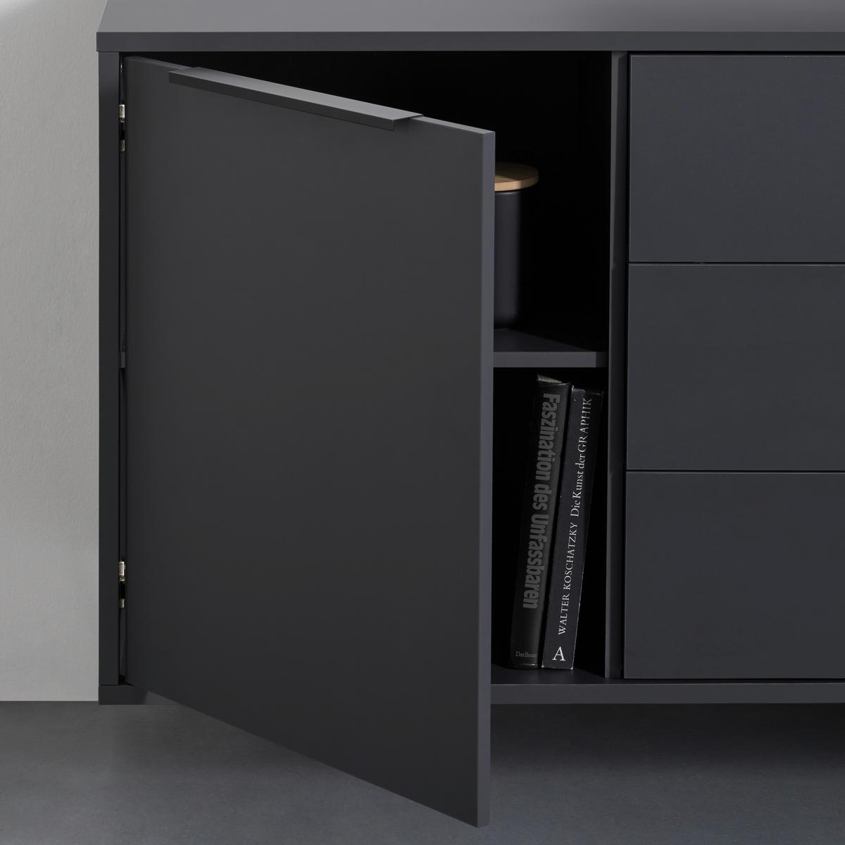 Lowboard in Anthrazit - Anthrazit, Modern (216/67cm) - Premium Living