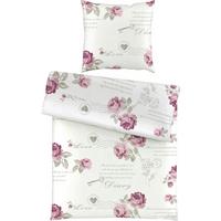 Bettwäsche Diary Rose ca. 135x200cm - Weiß, ROMANTIK / LANDHAUS, Textil (135/200cm) - Modern Living