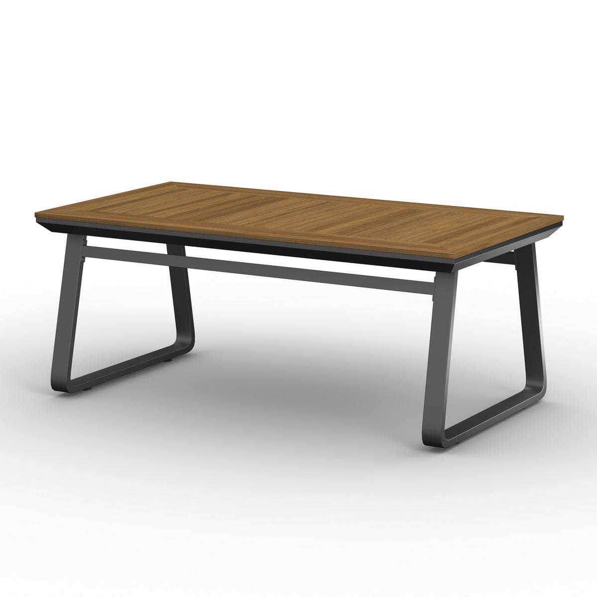 Dining-Loungeset Emma Dunkelg Outdoorstoff/Metall/Polywood - Dunkelgrau/Naturfarben, MODERN, Kunststoff/Textil - Bessagi Garden