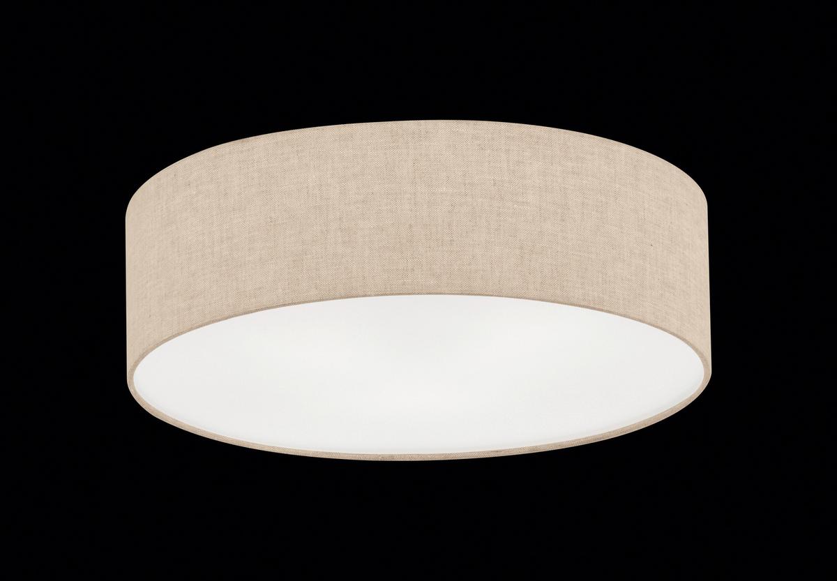 LAMPA SUFITOWA 20913 THOR - kolor piaskowy, Design, tkanina (60/15cm) - Fischer & Honsel