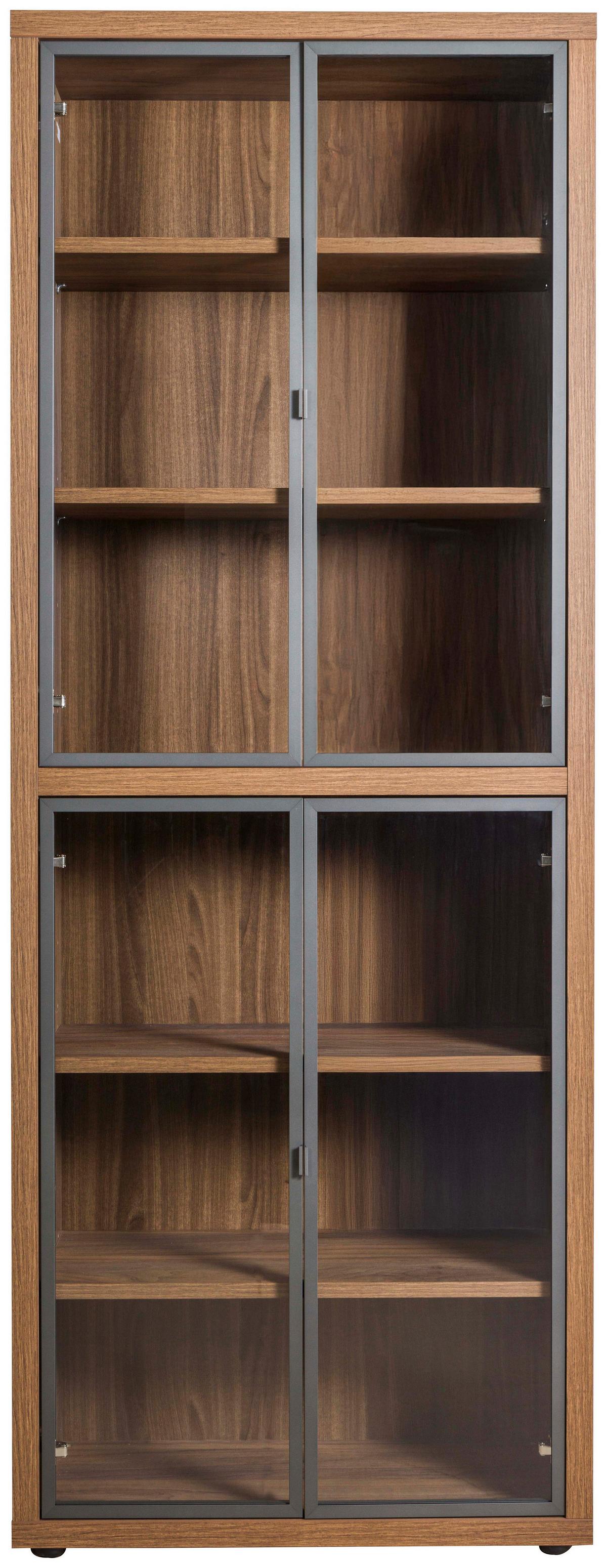 Polica Rilega - boja oraha, Moderno, pločasti materijal (82,1/216,8/35,5cm) - Modern Living