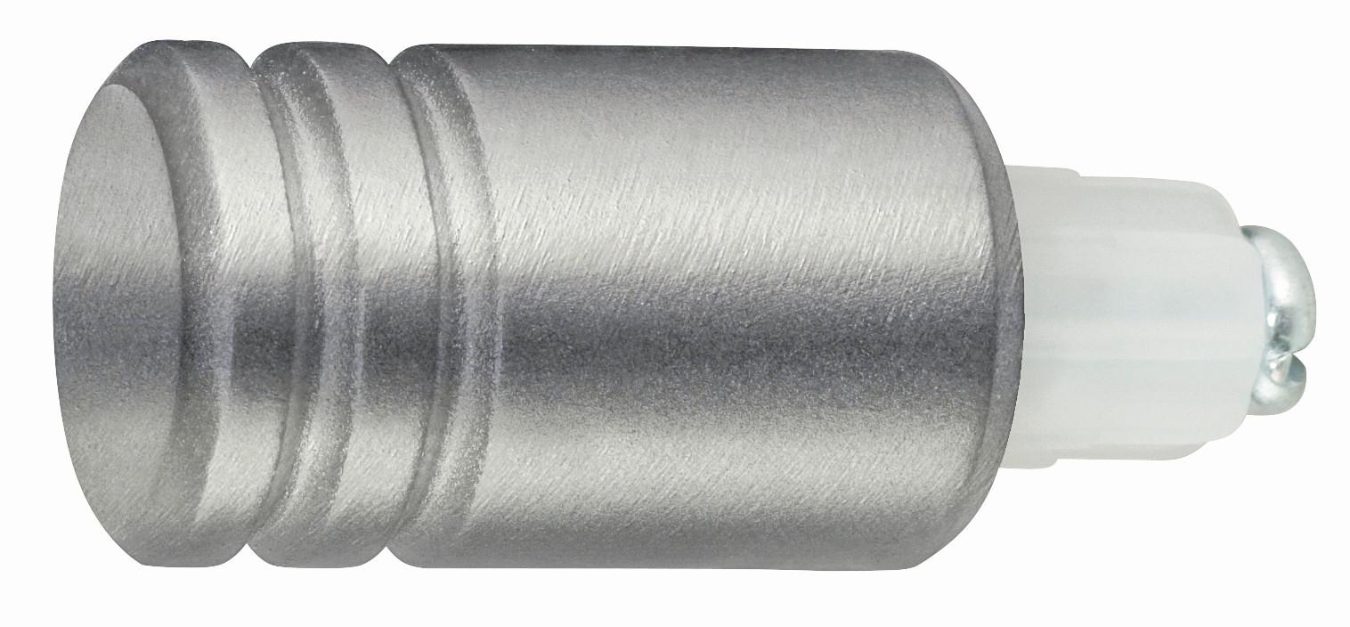 Endstück Combi Zylinder Aus Metall - Edelstahlfarben, Modern, Metall (1/1/1cm) - Modern Living