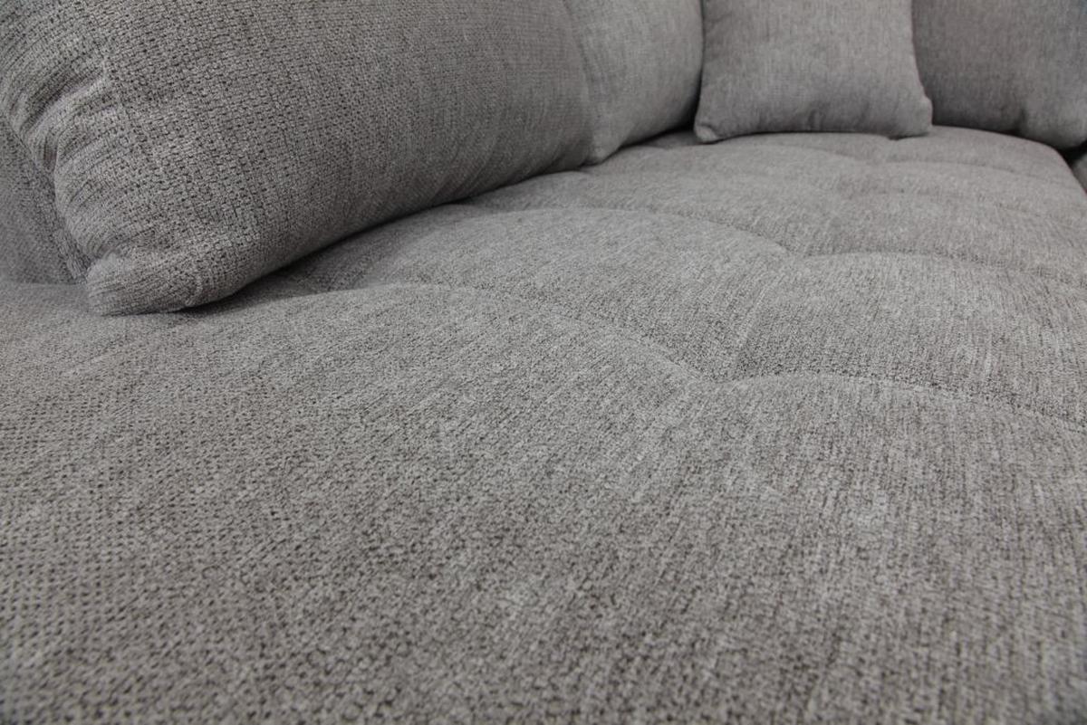 Kutna Garnitura Senso - siva/boje kroma, Moderno, tekstil/drvo (197/346/183cm) - Modern Living