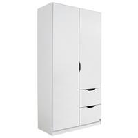 Omara Za Oblačila Arnstein, Bela - bela, Konvencionalno, leseni material (91/197/54cm) - home24