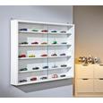 Hängevitrine Weiß - Weiß, Glas/Holzwerkstoff (80/60/9.50cm) - MÖMAX modern living
