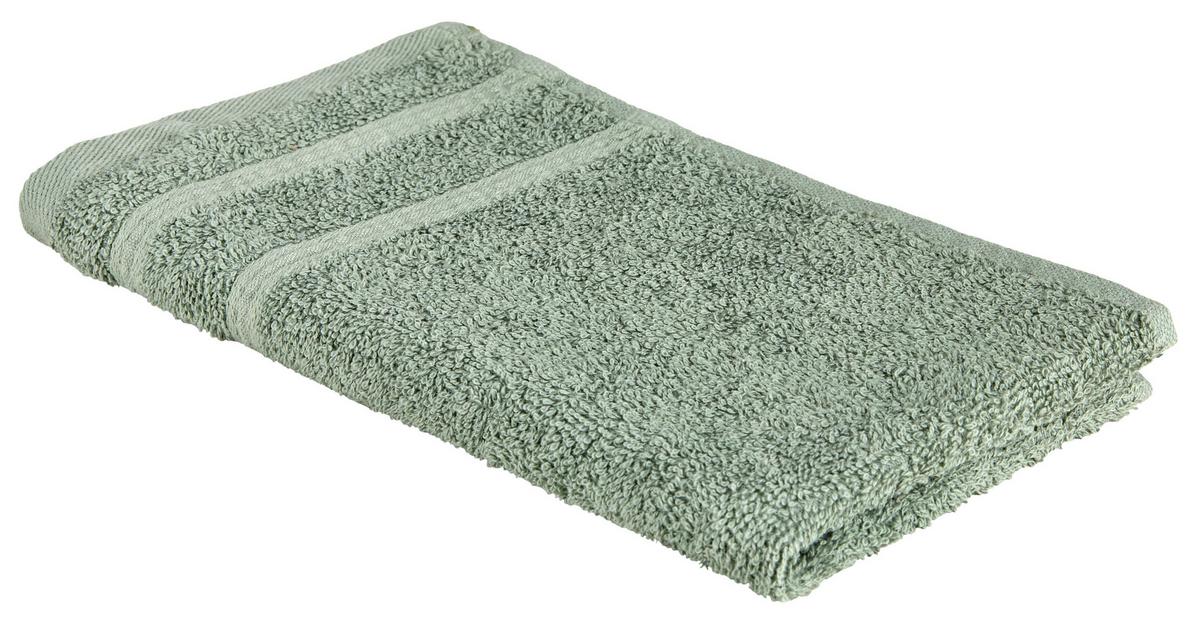 Vendégtörölköző Melanie 30/50 - zöld, textil (30/50cm) - Modern Living