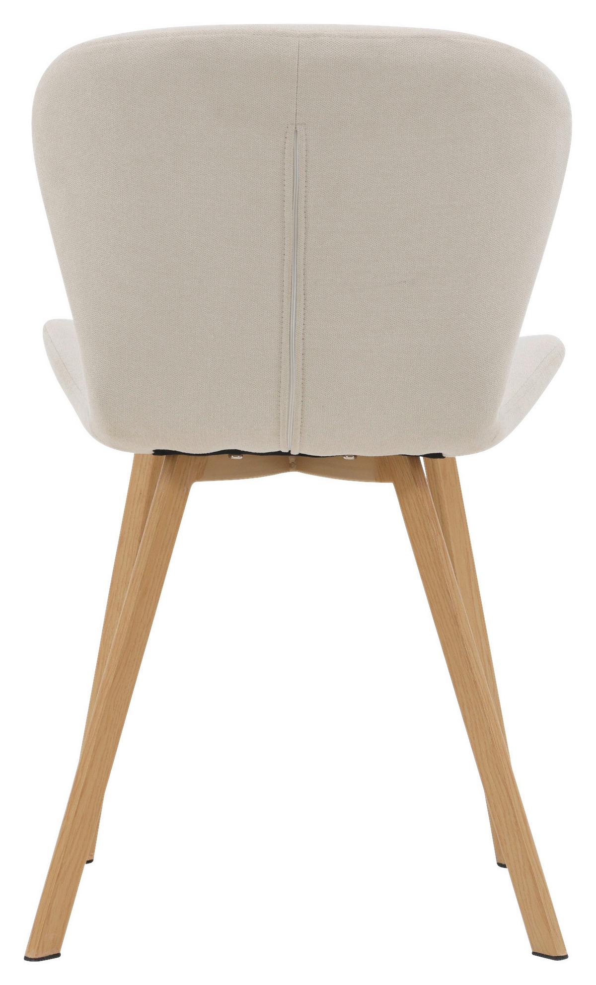 STUHL-SET LILJA - Hellbraun/Beige, Design, Kunststoff/Textil (48/80/50cm) - Livetastic
