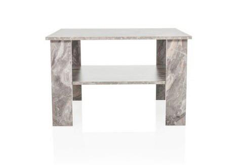 Klubska Miza Bismo, Siva - siva, Moderno, leseni material (70/70/45cm) - MID.YOU