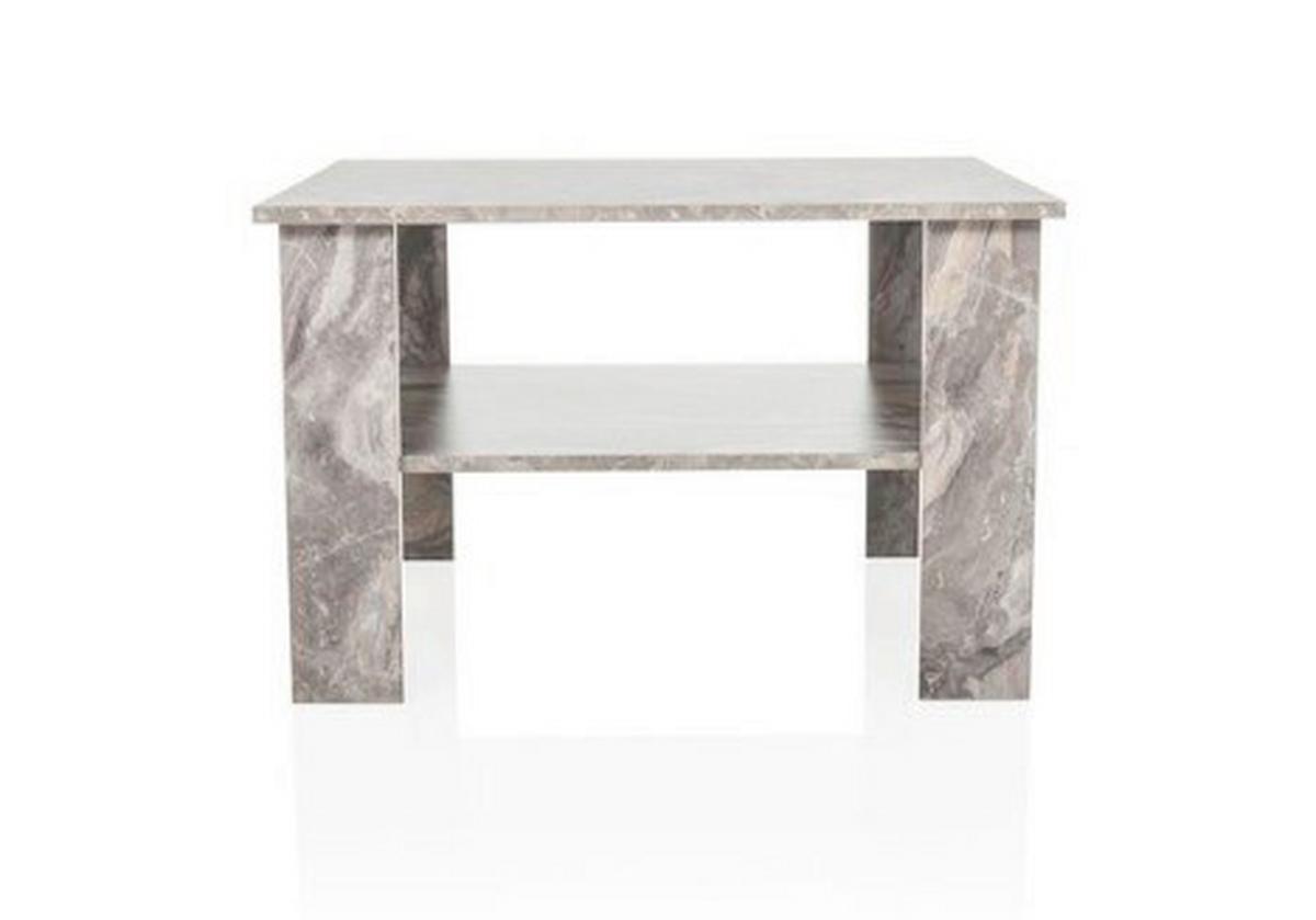 Klubska Miza Bismo, Siva - siva, Moderno, leseni material (70/70/45cm) - MID.YOU