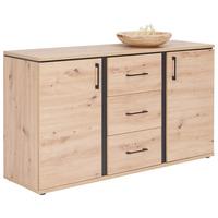 Comodă cu uși NATURE NATK 01 - culoare lemn stejar, Konventionell, material pe bază de lemn (145/84/42cm)