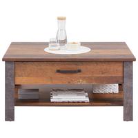 Măsuță de cafea Ontario - gri închis/culoare lemn stejar, Trend, material pe bază de lemn (101/50,5/70cm) - Modern Living