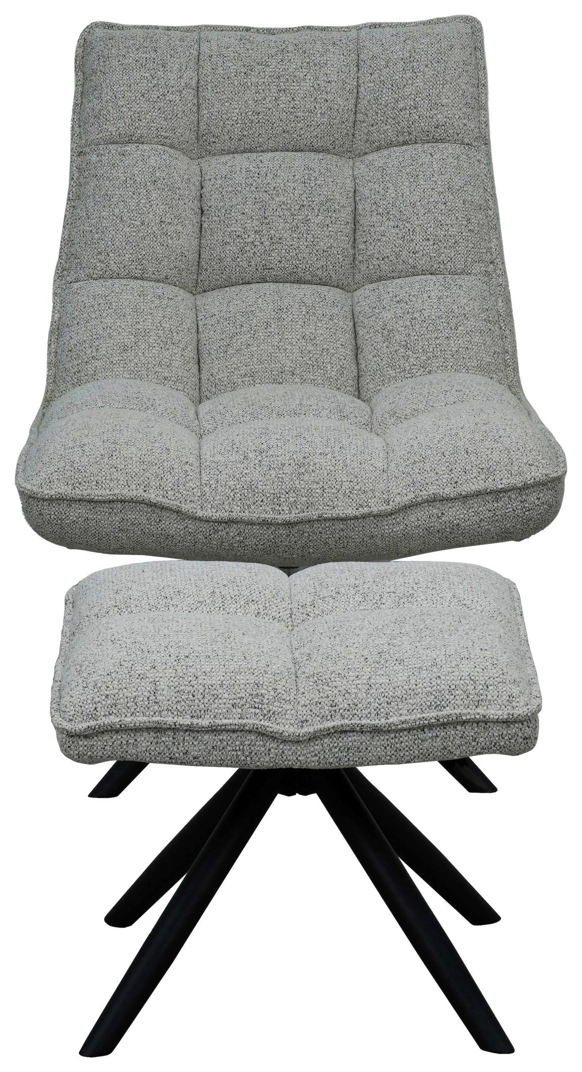 Fotoliu ISOLA - grej/negru, Modern, lemn/metal (71/99/85cm) - Mömax