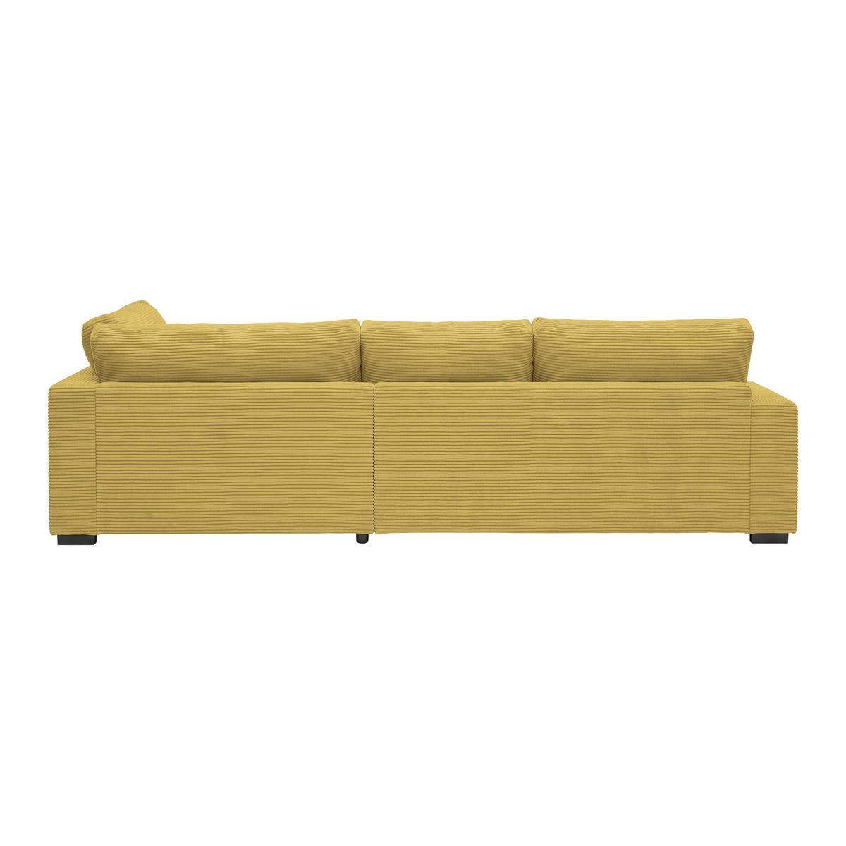 Ecksofa Pedro Senfgelb - Senfgelb/Schwarz, MODERN, Kunststoff/Textil (300/190cm) - Mömax