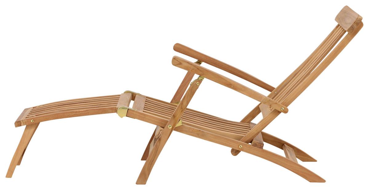 Sonnenliege Kenya ca. 60x95x150 cm Teakholz - KONVENTIONELL (60/95/150cm) - Gardenson
